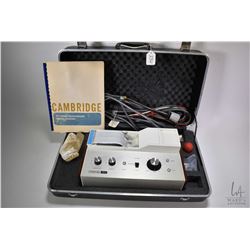 Cambridge VS 4 portable electrocardiogram in fitted case with operator's manual