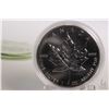 Image 2 : Royal Canadian MInt 1994 Canadian $5.00, 9999 fine silver, 1 troy ounce "Maple Leaf" coin, and a yea