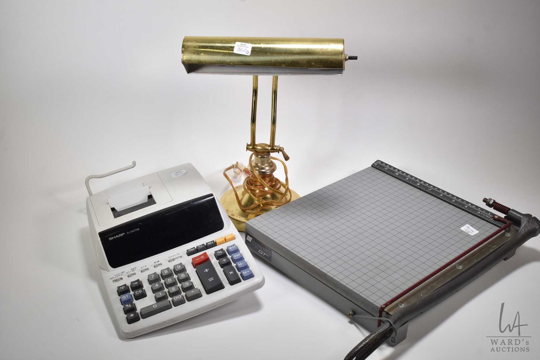 Sharp Adding Machine Paper Sharp EL2607R III calculating adding machine, a Ingento GT manual paper ...