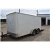 Image 2 : 2016 Forest River Cargo Mate 14' car hauler with drop door, duel 3500 lbs axles and diamond plate fe