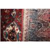 Image 3 : 100% handmade Iranian Zanjan carpet runner with center medallion, red background, stylized floral pa