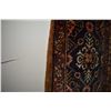 Image 2 : 100% handmade Iranian Kolyei carpet with center medallion, multiple borders and highlights of blues,