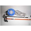 Image 1 : Three mechanical pipe bending, various sizes plus a Ideal Tuff- Grip Pro 240' fish tape