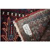 Image 3 : 100% handmade Iranian Joshegan carpet with center medallion, red background, stylized florals and mu