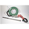 Image 1 : Milwaukee hammer drill, working at time of cataloguing, plus a Hilti 1 1/4" concrete bit and a Green