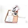 Image 1 : Kiddie Pro Series electric smoke alarm, a box with seven TSOC TMBX-1A4 connector, a Mircom TH-102 he