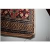 Image 2 : 100% handmade scatter rug with geometric design in tones of red, taupe, copper etc. 22" X 52"