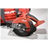 Image 2 : Hilti Utility bag with a Hilti SCM 22-A cordless circular saw, note no charger or battery
