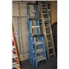 Image 1 : Set of three Werner ladders including a 4', 6' and 8'