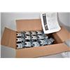 Image 1 : Box of 25 count Hubbell Pre-Gangable device boxes, part no. 2104MSBU, 2" X 3" X2 1/2"