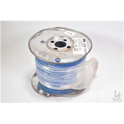 Full spool of 300 metres of 14 gauge blue wire