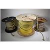 Image 1 : Three spools of rope including 1/2" cotton rope and 3/8" nylon