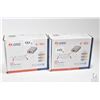 Image 1 : Two 4" Lithonia Lighting LED wafer thin downlights