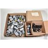 Image 2 : Large selection of 3/4" conduit accessories including brackets, 90- degree elbows, adaptors etc.