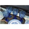 Image 3 : Four place setting of Royal Heritage porcelain blue and white china including dinner plates, side pl