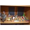 Image 2 : Shelf lot of children's collectibles including Mickey and Minnie collection, music boxes, playing ca