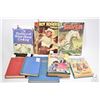 Image 2 : Selection of vintage hardcover books including Louisa May Alcott, Rudyard Kipling, Robert Louis Stev