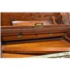 Image 8 : Antique mahogany writing slope with leather writing surface, fitted letter box and secret compartmen