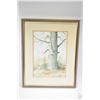 Image 1 : Framed original watercolour painting titled on verso "Black Poplar" signed by artist E. (Earl) Cummi