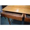 Image 2 : Antique oak clerk's desk with two drawers standing 45 1/2" in height