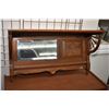 Image 1 : Antique Eastlake mirrored wall shelf, 33" wide