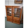 Image 1 : Pair of modern Mission style cabinets with single raised panel door and single raised panel door, ea