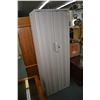 Image 1 : Two door Rubbermaid outdoor garden cabinet, 66" high, note no key