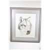 Image 1 : Two framed John Stone prints including an open edition eagle and limited edition, wolf pencil signed
