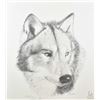 Image 2 : Two framed John Stone prints including an open edition eagle and limited edition, wolf pencil signed