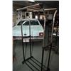 Image 1 : Rolling adjustable clothing rack with shoe storage