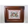 Image 2 : Roccoco style picture in cast frame and an oak framed floral petite point, overall dimension 18" X 2