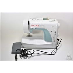 Singer Simple portable sewing machine, working at time of cataloguing