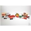 Image 1 : Selection of reproduction die cast vintage style toys including tractors, trucks, delivery truck, fi