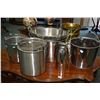 Image 1 : Selection of chrome baskets and buckets