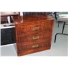 Image 1 : 3 door office credenza with brass hardware
