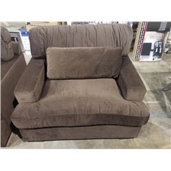 OVERSIZED BROWN CHAIR