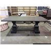 Image 2 : LARGE DOUBLE PEDESTAL DINING TABLE