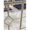 Image 3 : 2 PIECE MATCHING MIRRORED SIDE CABINET & NIGHT STAND BOTH WITH MINOR DAMAGE