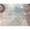 Image 2 : GLASS SIDE TABLE WITH INNER SHELF MISSING SOME HARDWARE