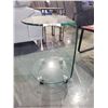 Image 2 : ROLLING GLASS SIDE TABLE