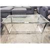 Image 2 : 2 PIECE GLASS TOP COFFEE TABLE SET