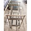 Image 2 : GLASS TOP ROLLING BAR TROLLY