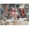 Image 1 : ASSORTED MILWAUKEE POWER TOOLS INCLUDING: DRILLS, GRINDER, SAWZALL, BATTERIES, & CHARGER