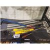 Image 2 : ASSORTED RULERS, PRY BARS, HANDSAW, & MORE