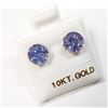 Image 2 : 10K TANZANITE(3CT) EARRINGS