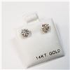 Image 1 : 14K DIAMOND(0.6CT) EARRINGS