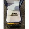 Image 1 : STAMPED 10K WHITE GOLD FAMILY RING