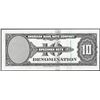 Image 2 : 1929 Ten Unit American Bank Note Test Note As Made Ink Smear ERROR