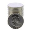 Image 1 : Roll of (20) Brilliant Uncirculated 1963 Franklin Half Dollar Coins