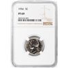 Image 1 : 1956 Proof Jefferson Nickel Coin NGC PF69